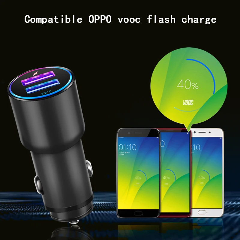 HEVXM New Mini USB Car Charger For Mobile Phone Tablet Quick Charger Car-Charger Dual USB Phone Charger Adapter for Car
HEVXM New Mini USB Car Charger For Mobile Phone Tablet Quick Charger Car-Charger Dual USB Phone Charger Adapter for Car