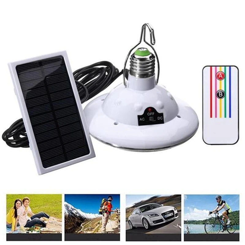 22LED Solar Bulbs Outdoor Waterproof Camping Lamp E27 lights With Remote Control Rechargeable Hooking Emergency lamp
22LED Solar Bulbs Outdoor Waterproof Camping Lamp E27 lights With Remote Control Rechargeable Hooking Emergency lamp