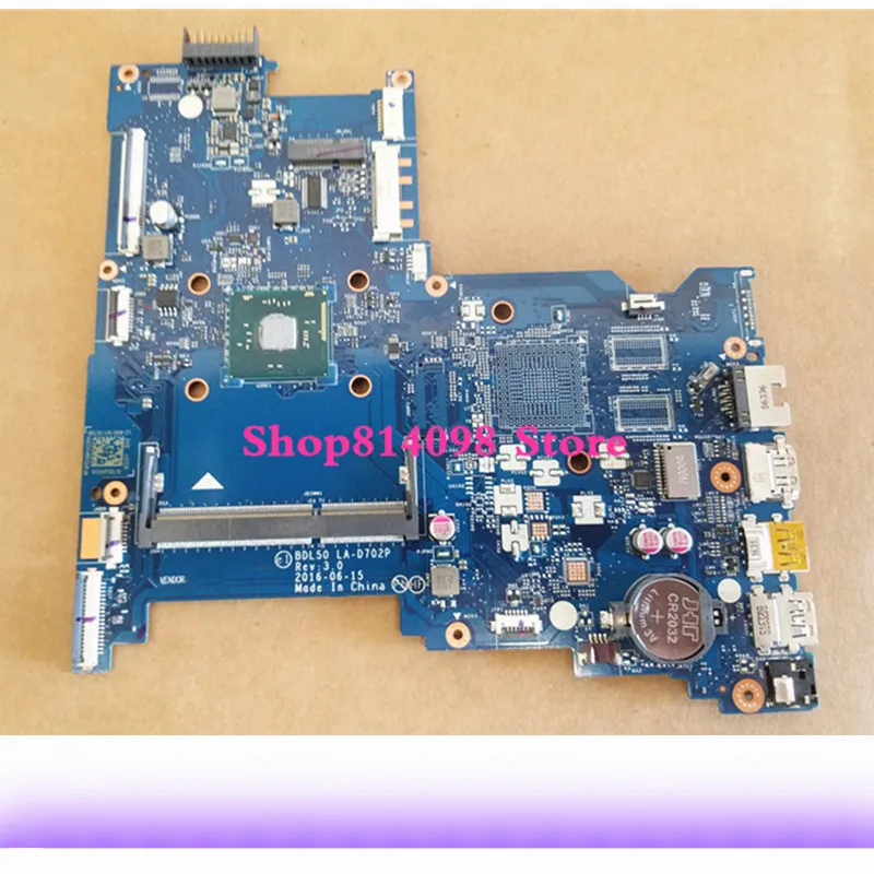 250 G5 материнская плата BDL50 LA-D702P 854943-601 854943-001 N3710 для HP 250 G5 15-AY Материнская плата ноутбука протестирована 100%
250 G5 материнская плата BDL50 LA-D702P 854943-601 854943-001 N3710 для HP 250 G5 15-AY Материнская плата ноутбука протестирована 100%