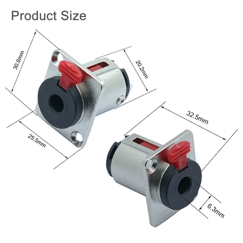 80pcs/lot 6.35mm Stereo Female Jack Panel Mount TRS 1/4 inch Female Socket Chassis Microphone MIC Audio Cable Connector Terminal
80pcs/lot 6.35mm Stereo Female Jack Panel Mount TRS 1/4 inch Female Socket Chassis Microphone MIC Audio Cable Connector Terminal