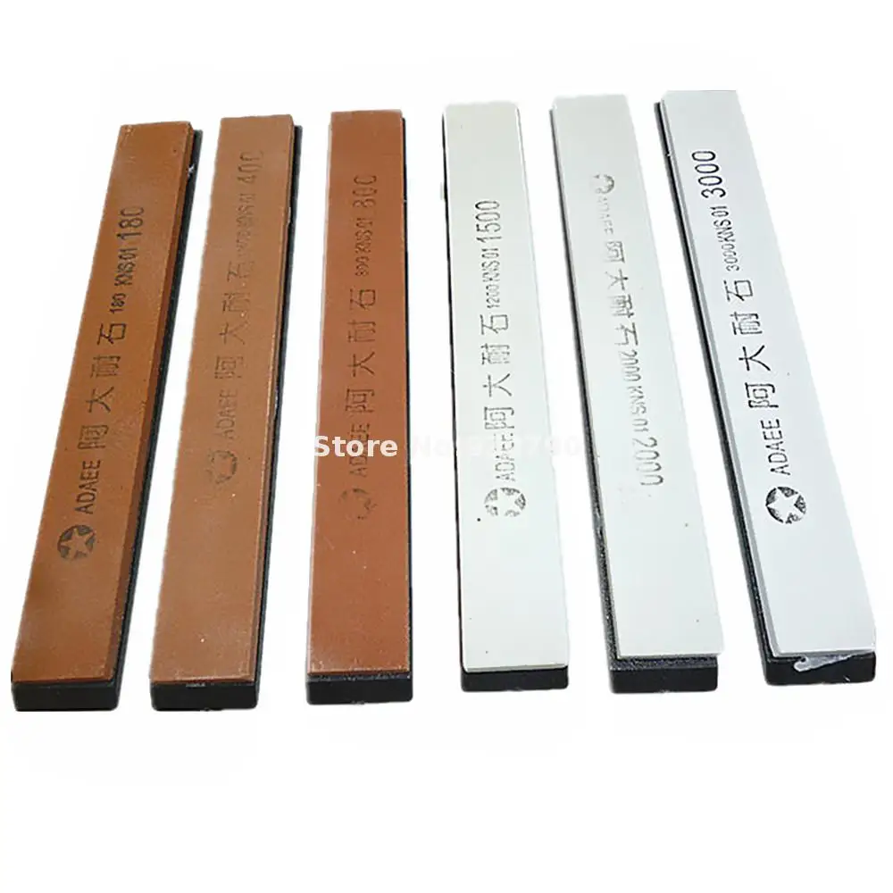 Grit 180# 400# 800# 1500# 2000# 3000# Water Stone Whetstone Kitchen Knife Sharpening Sharpener Stones With Black Base
Grit 180# 400# 800# 1500# 2000# 3000# Water Stone Whetstone Kitchen Knife Sharpening Sharpener Stones With Black Base