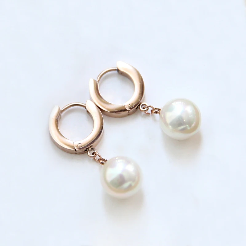 YUN RUO Rose Gold Color Fashion Simulated Pearl Dangle Earring Woman Party Girl Gift 316 L Stainless Steel Jewelry Dropship 2019
YUN RUO Rose Gold Color Fashion Simulated Pearl Dangle Earring Woman Party Girl Gift 316 L Stainless Steel Jewelry Dropship 2019
