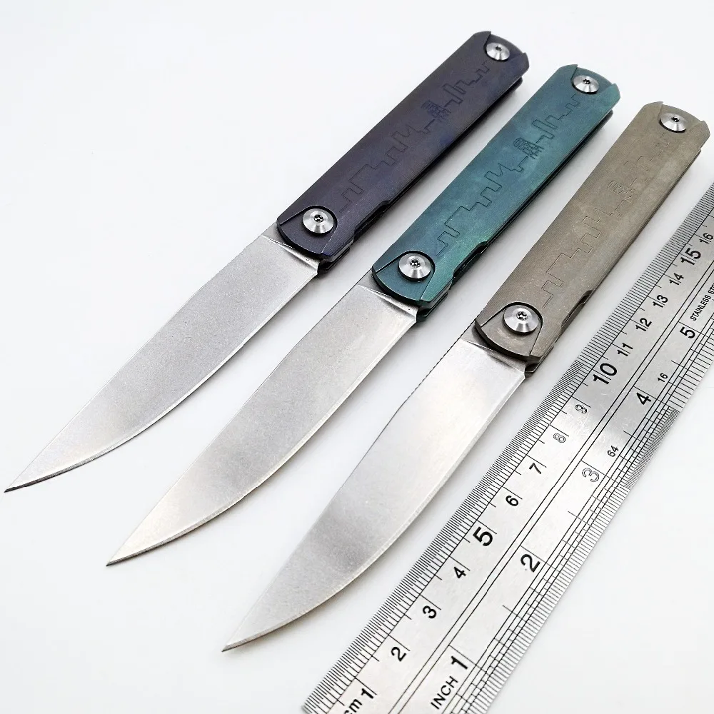 JSSQ S35VN Blade Folding Knife Titanium Handle Ceramic Ball Bearing Pocket Knives Outdoor Survival Hunting Knife Camping Tools
JSSQ S35VN Blade Folding Knife Titanium Handle Ceramic Ball Bearing Pocket Knives Outdoor Survival Hunting Knife Camping Tools