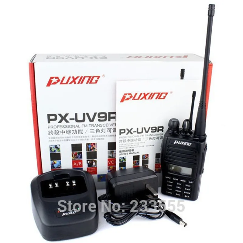 New Radio Portable Ham CB Radio Walkie Talkie PUXING PX-UV9R VHF+UHF 128CH 5W FM Radio VOX Scan Two Way Radio
New Radio Portable Ham CB Radio Walkie Talkie PUXING PX-UV9R VHF+UHF 128CH 5W FM Radio VOX Scan Two Way Radio