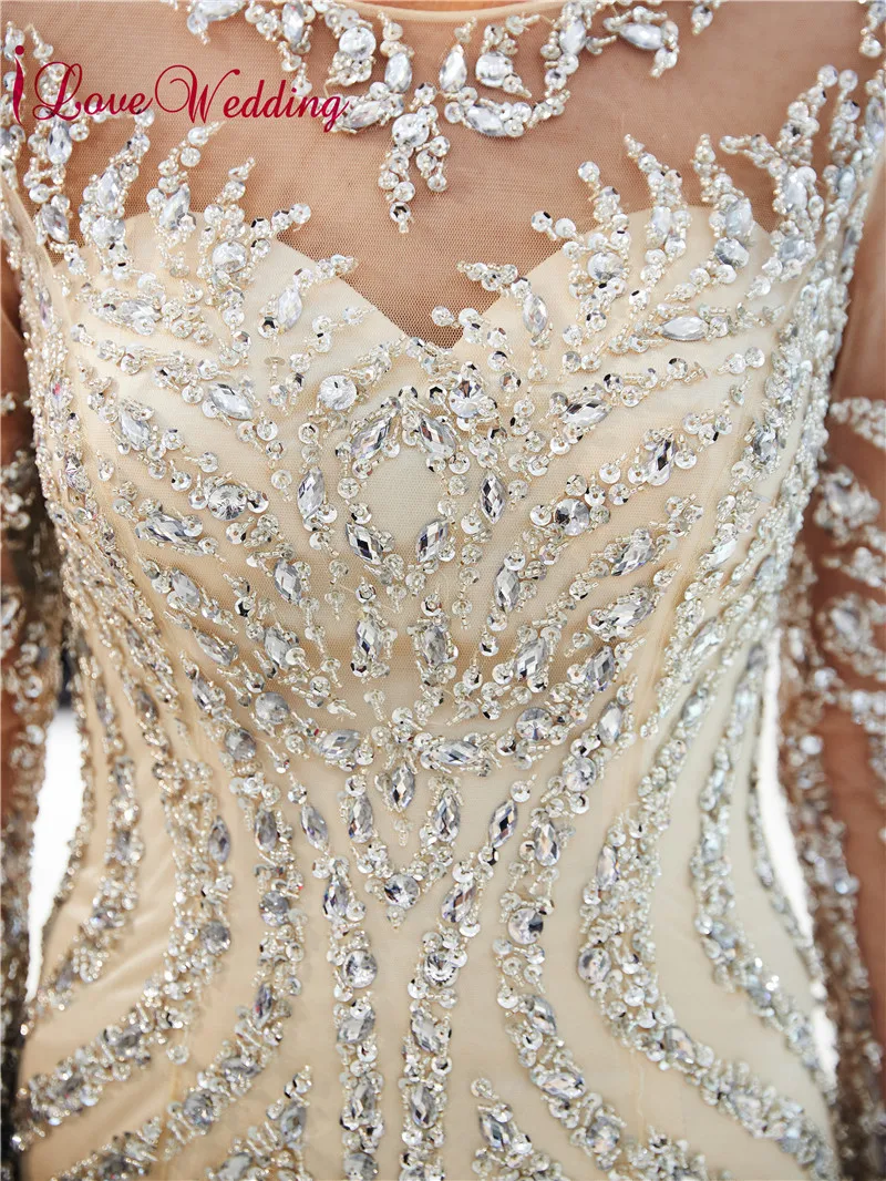 Formal Gown Luxury Evening Dresses Sheer Neck Beaded Long Sleeves Custom made Trumpet Champagne Long Party Gown 72698
Formal Gown Luxury Evening Dresses Sheer Neck Beaded Long Sleeves Custom made Trumpet Champagne Long Party Gown 72698