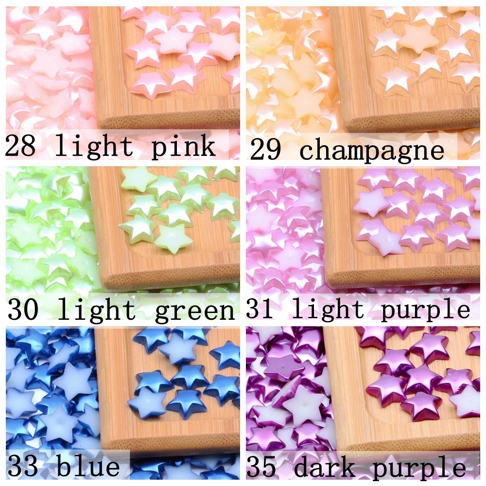 10mm About 2000pcs Starlet Shape Many Colors Imitation Half Pearls Flatback Nail Art DIY Jewelry Crafts Cellphone Decoration
10mm About 2000pcs Starlet Shape Many Colors Imitation Half Pearls Flatback Nail Art DIY Jewelry Crafts Cellphone Decoration