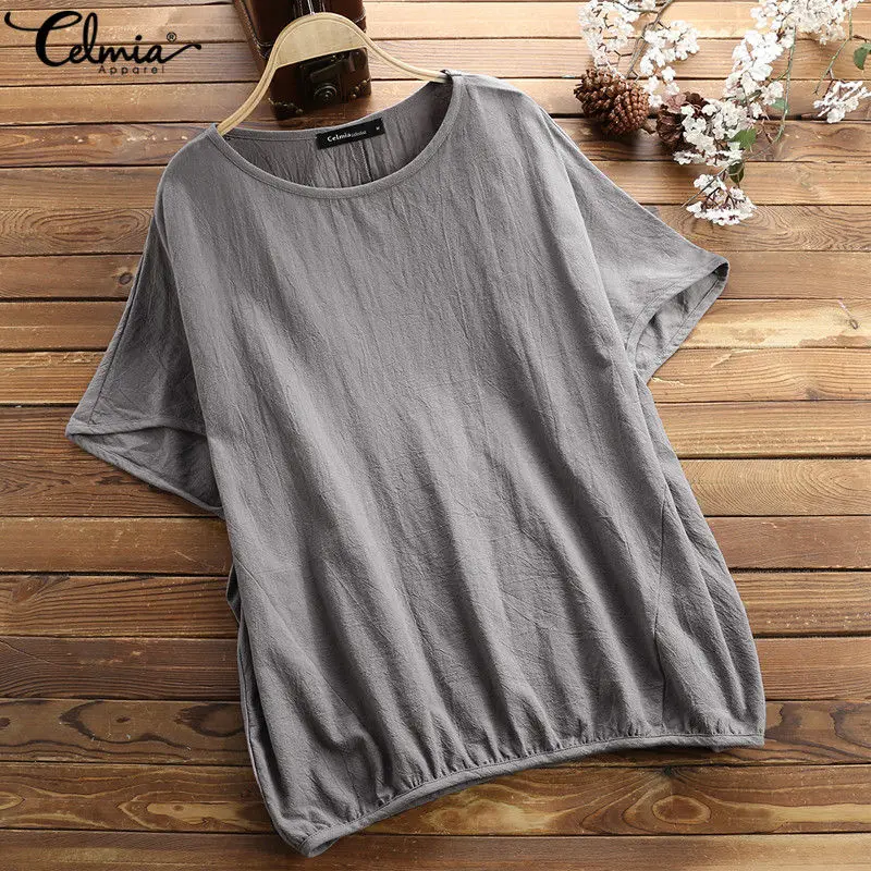 Celmia 2021 Oversized Tops Women Vintage Linen Blouse Sleeve Shirt Solid Casual Loose Blusas Femme Summer Female Clothes
Celmia 2021 Oversized Tops Women Vintage Linen Blouse Sleeve Shirt Solid Casual Loose Blusas Femme Summer Female Clothes