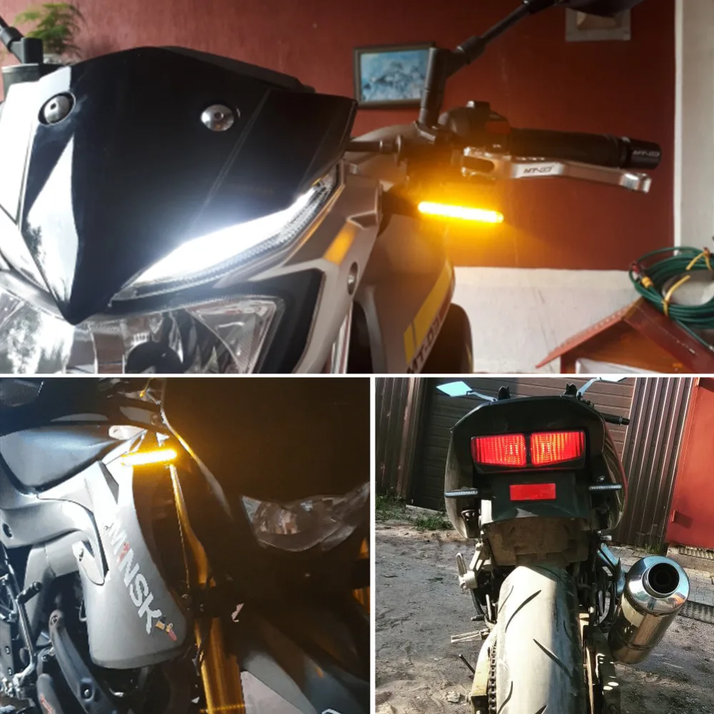 1PCS Motorcycle Turn Signals Light LED Flowing Water Blinker Motorcycles Flashing Lights Tail Lamp Bendable Stop Indicators
1PCS Motorcycle Turn Signals Light LED Flowing Water Blinker Motorcycles Flashing Lights Tail Lamp Bendable Stop Indicators