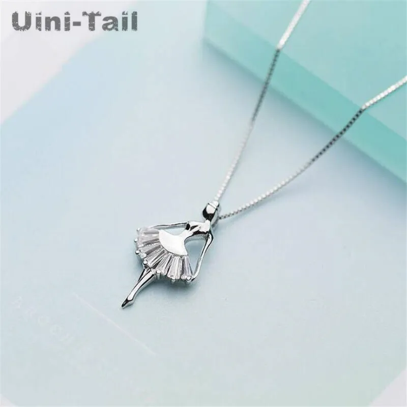 Uini-Tail new listing 925 sterling silver sweet ballet dancer dancing girl micro-inlaid necklace fashion trend sweet jewelry
Uini-Tail new listing 925 sterling silver sweet ballet dancer dancing girl micro-inlaid necklace fashion trend sweet jewelry