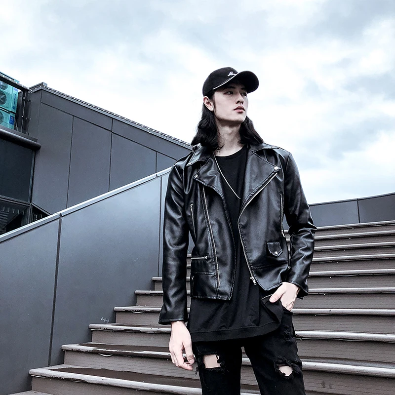 Men's New High Quality Leather Jacket Suoer Handsome PU Leather Jacket Korean Fashion Motorcycle Black Coat
Men's New High Quality Leather Jacket Suoer Handsome PU Leather Jacket Korean Fashion Motorcycle Black Coat