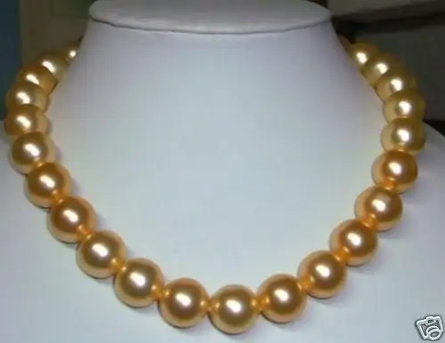 10mm Golden south sea shell pearl Round Beads necklace 18" AAA^^^@^Noble style Natural Fine jewe FREE SHIPPING
10mm Golden south sea shell pearl Round Beads necklace 18" AAA^^^@^Noble style Natural Fine jewe FREE SHIPPING