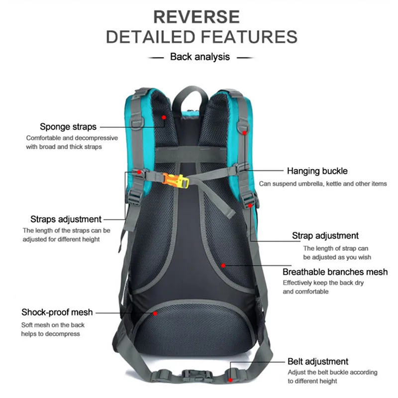New Multi-purpose Riding Backpack Men Women Couples Outdoor Camping Mountaineering Travel Backpack 60L Waterproof Bag
New Multi-purpose Riding Backpack Men Women Couples Outdoor Camping Mountaineering Travel Backpack 60L Waterproof Bag