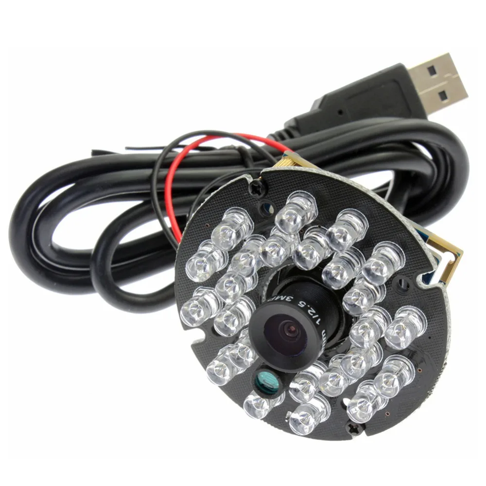 ELP 6mm lens 1280x720p HD UVC Ominivision OV9712 cmos IR CUT and 24pcs IR LED usb hd camera board for Android/Linux /Windows
ELP 6mm lens 1280x720p HD UVC Ominivision OV9712 cmos IR CUT and 24pcs IR LED usb hd camera board for Android/Linux /Windows