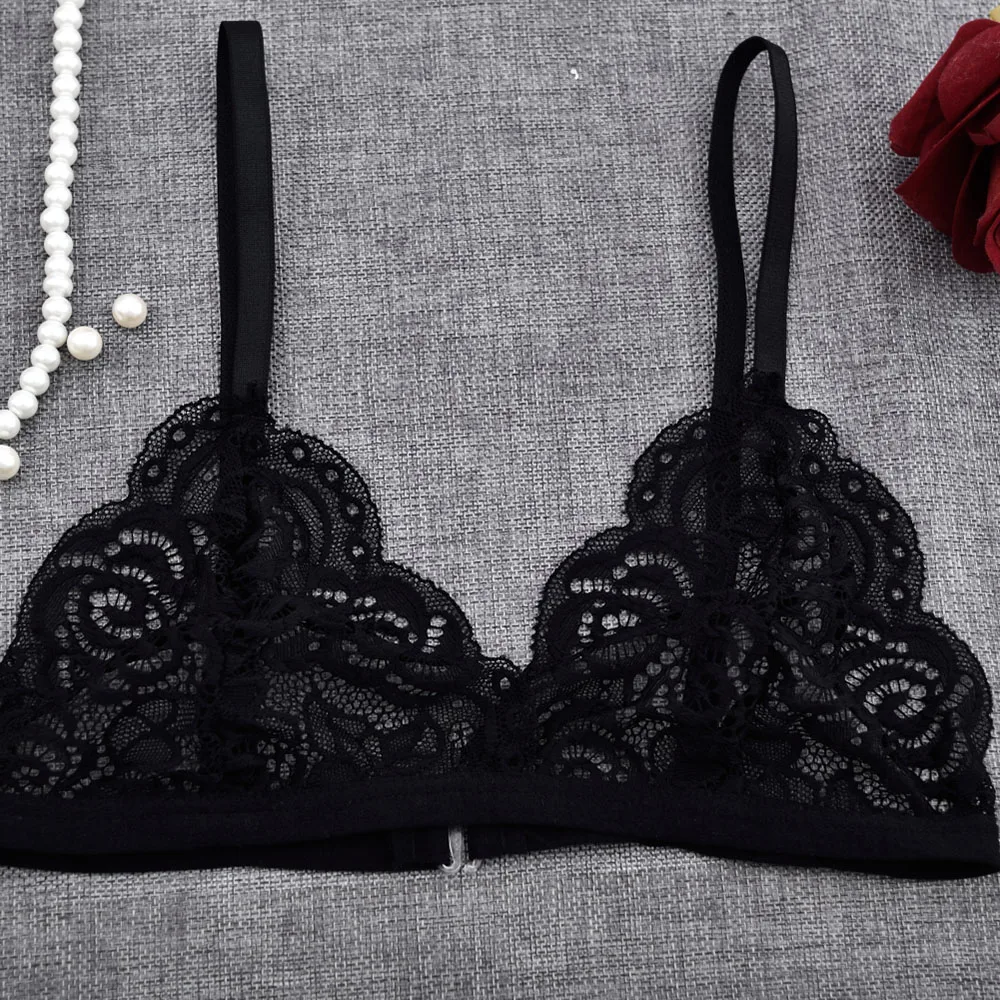 1PC Lace Bralette Sexy Bras for Women Floral Wire Free Push Up Bra Half Cup Triangle Bralette Women Lingerie sujetador
1PC Lace Bralette Sexy Bras for Women Floral Wire Free Push Up Bra Half Cup Triangle Bralette Women Lingerie sujetador