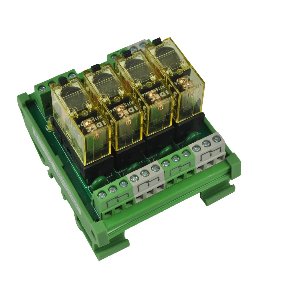 4 канальный 1 SPDT модуль релейного интерфейса с креплением на DIN рейку IDEC RJ1S|interface