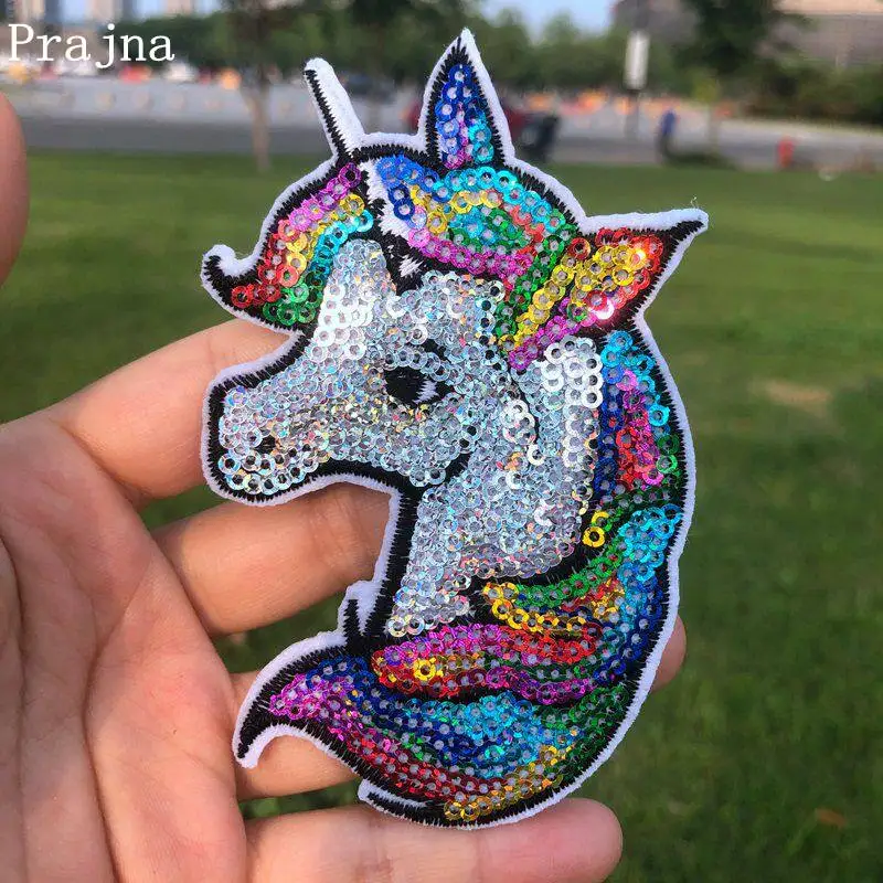 Prajna Unicorn Sequined Patches Colorful Rainbow Iron On Patches For Clothing Applique Cartoon Style For Kids Clothes Badge DIY
Prajna Unicorn Sequined Patches Colorful Rainbow Iron On Patches For Clothing Applique Cartoon Style For Kids Clothes Badge DIY