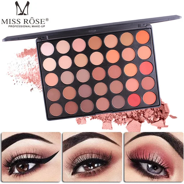 2018 new MISS ROSE Professional New 35 Color Eyeshadow Palette Shimmer Matte Beauty Make up Pallete Set Smoky Eye shadow Makeup
2018 new MISS ROSE Professional New 35 Color Eyeshadow Palette Shimmer Matte Beauty Make up Pallete Set Smoky Eye shadow Makeup