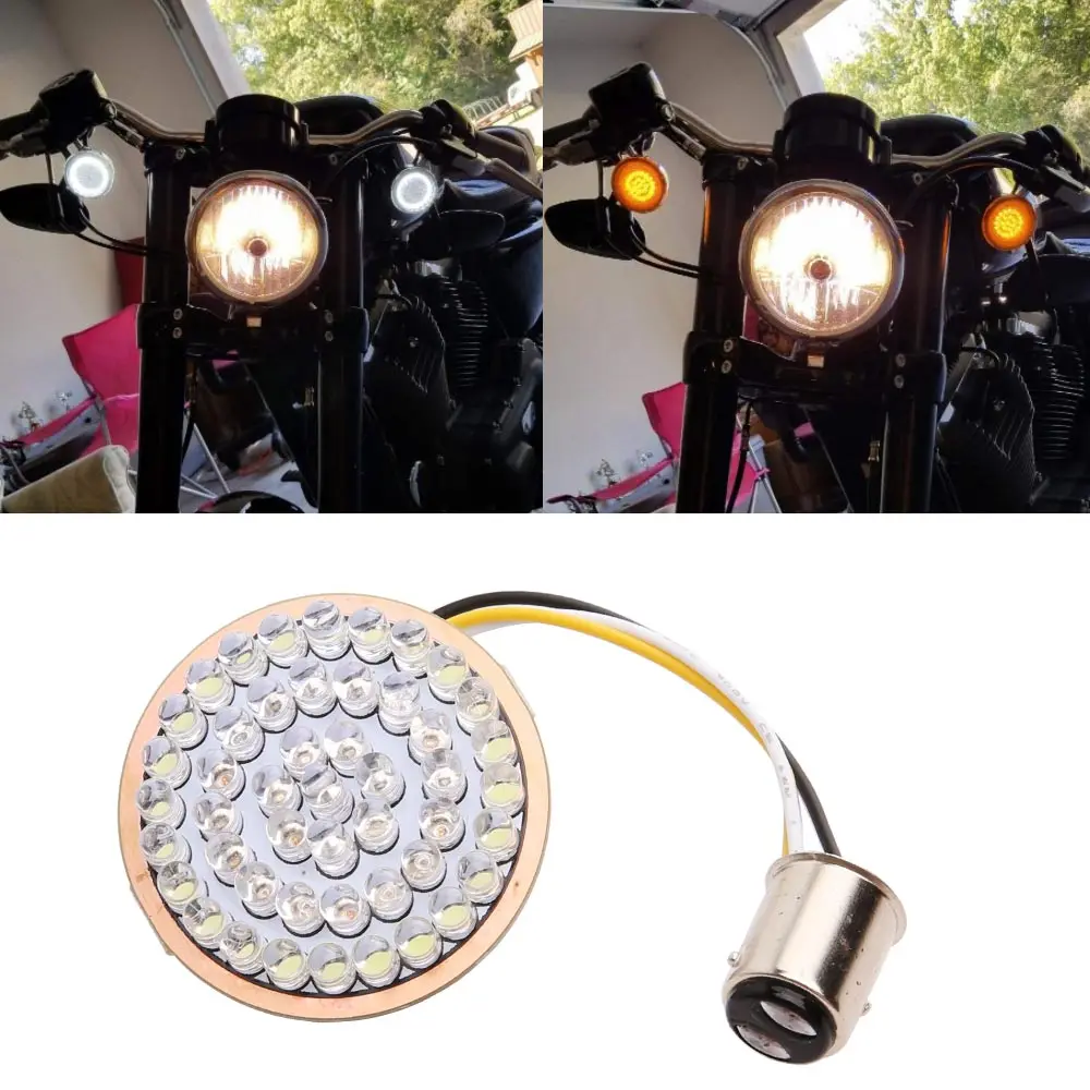5-3/4" 5.75" LED Headlight + Smoked Bullet Front Turn Signal LED Lights for Dyna Softail Sportster iron 883
5-3/4" 5.75" LED Headlight + Smoked Bullet Front Turn Signal LED Lights for Dyna Softail Sportster iron 883