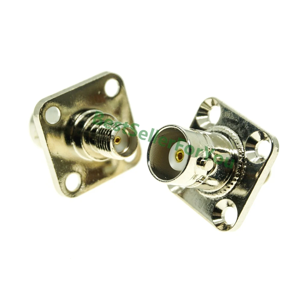 1Pcs BNC female to SMA Jack flange panel mount connector F/F RF Adapter Nickel Plated
1Pcs BNC female to SMA Jack flange panel mount connector F/F RF Adapter Nickel Plated