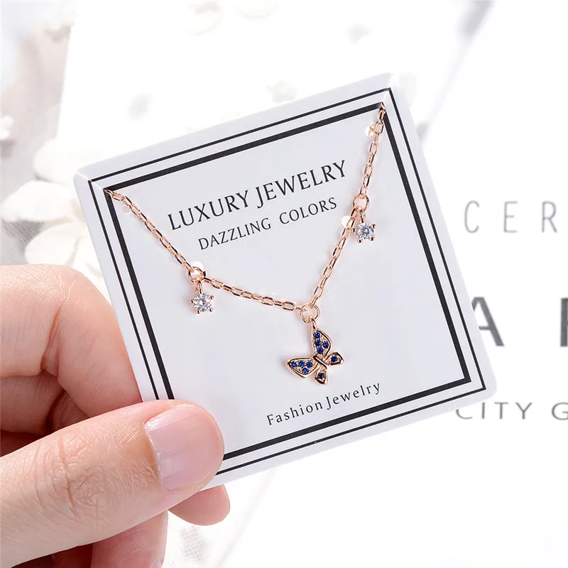 LUKENI Trendy Female Blue Crystal Butterfly Pendants Necklace Accessories Charm Gold Lady Women Choker Necklace For Girl Jewelry
LUKENI Trendy Female Blue Crystal Butterfly Pendants Necklace Accessories Charm Gold Lady Women Choker Necklace For Girl Jewelry