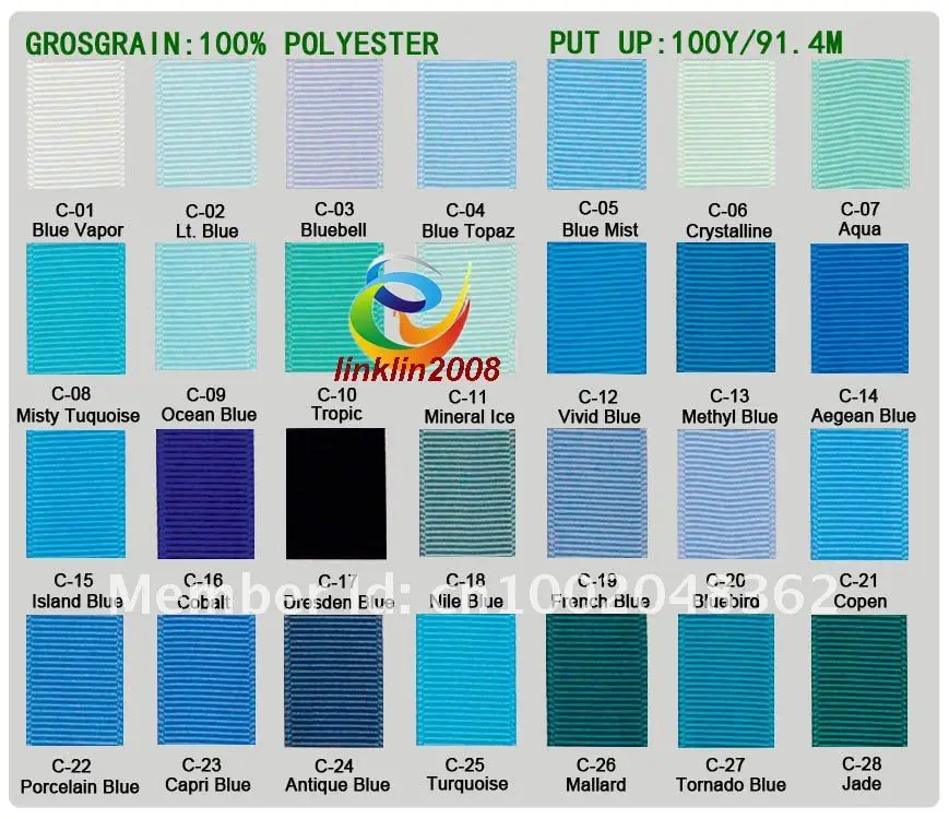 Wholesale 100Yards Grosgrain Ribbon C Colour 100% Polyester Wedding Ribbon&Hair Bows For DIY 1/4"(6mm)
Wholesale 100Yards Grosgrain Ribbon C Colour 100% Polyester Wedding Ribbon&Hair Bows For DIY 1/4"(6mm)
