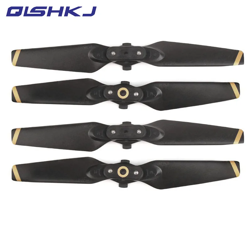 

2 Pairs Quick release Folding 4730F Replacement Propellers Golden Stripe Blade for DJI SPARK Drone Accessories