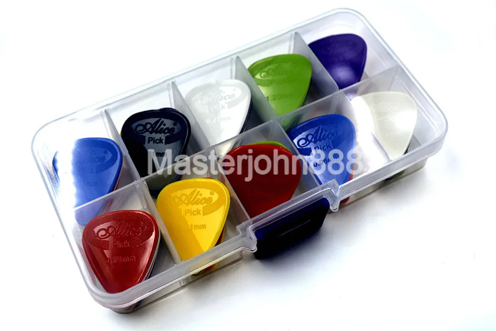 Lots of 50pcs Alice Projecting Nylon Electric/Acoustic Guitar Picks 6 Thickness Assorted With Picks Box Case
Lots of 50pcs Alice Projecting Nylon Electric/Acoustic Guitar Picks 6 Thickness Assorted With Picks Box Case