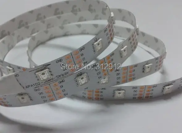 5 м DC5V APA102 led pixel srip,IP33;36 шт. APA102-светодиодный/m с 36 пикселями; Белая печатная плата, провод; С данными и часами отдельно
5 м DC5V APA102 led pixel srip,IP33;36 шт. APA102-светодиодный/m с 36 пикселями; Белая печатная плата, провод; С данными и часами отдельно