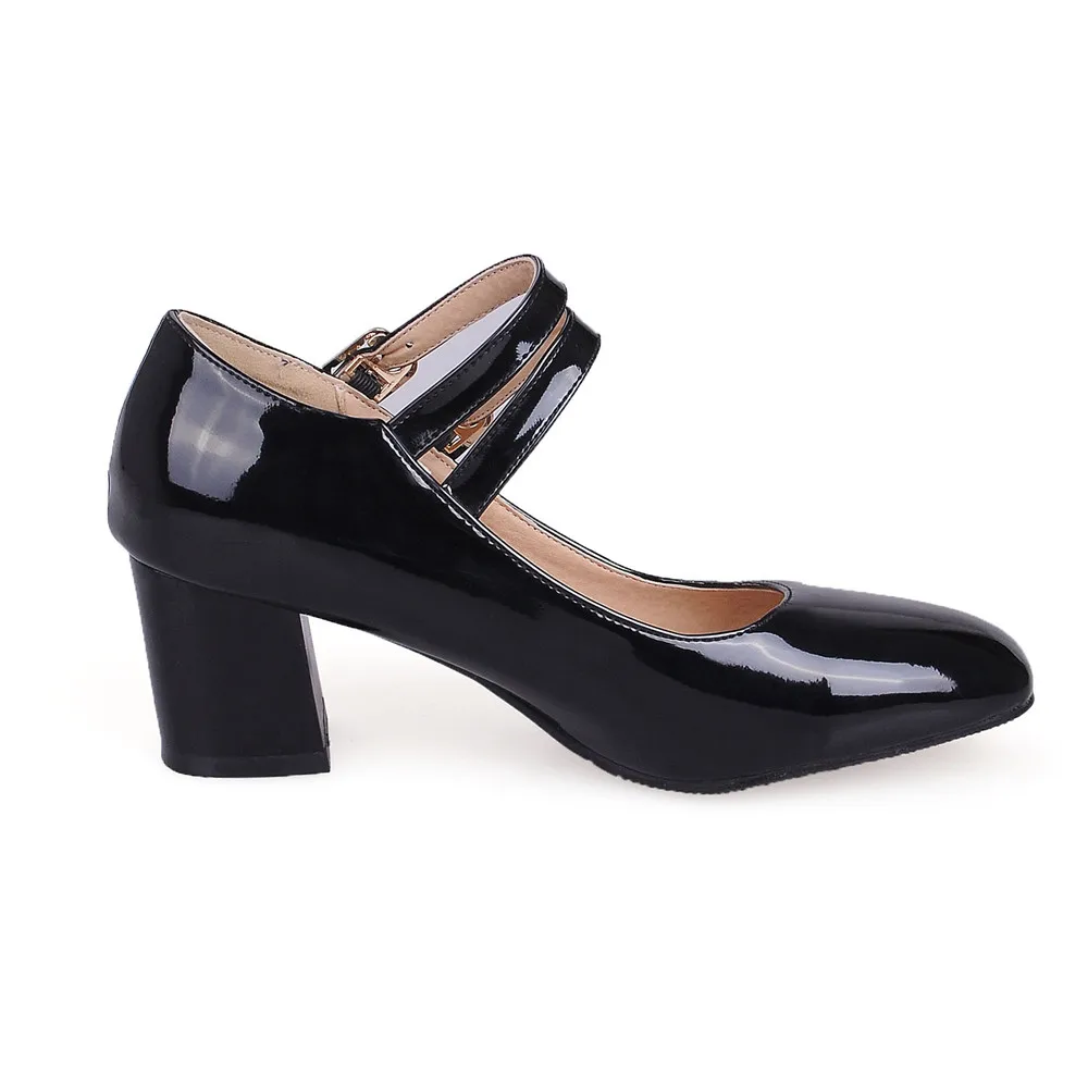 ASUMER black red white square toe buckle spring autumn shoes woman pumps mary janes women high heels shoes big size 33-43
ASUMER black red white square toe buckle spring autumn shoes woman pumps mary janes women high heels shoes big size 33-43