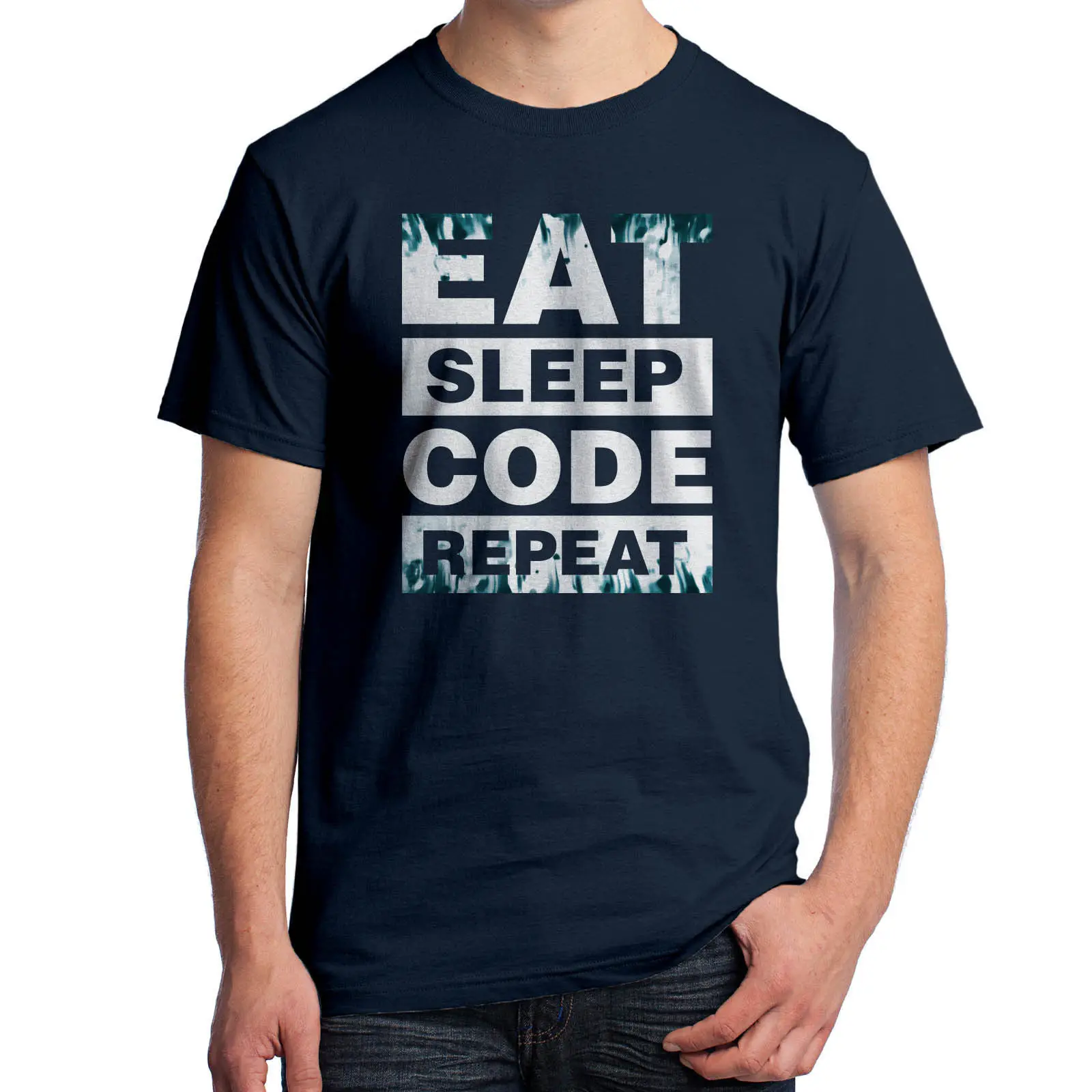 Funny Fashion Design Coding Programmers Eat Sleep Code Repeat T-Shirt For Men size S-3XL 100% Cotton
Funny Fashion Design Coding Programmers Eat Sleep Code Repeat T-Shirt For Men size S-3XL 100% Cotton