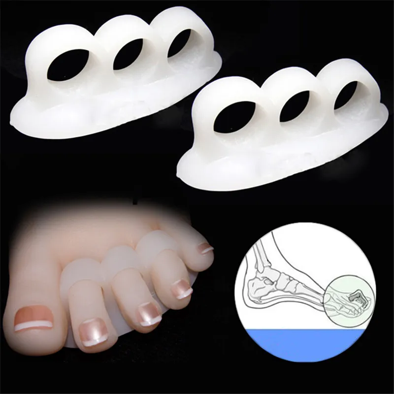2pcs Super Soft Gel Silicone Woman Pain Relief Toe Gel Separators Straighteners Alignment Bunion Toe 3 Holes Massage Tools
2pcs Super Soft Gel Silicone Woman Pain Relief Toe Gel Separators Straighteners Alignment Bunion Toe 3 Holes Massage Tools