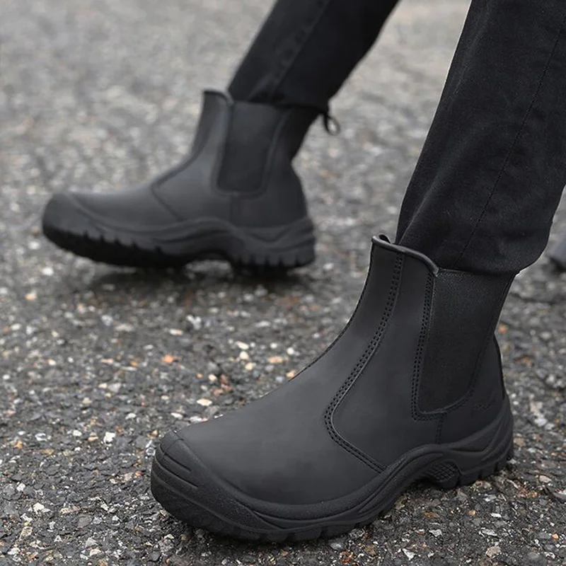 new design men's leisure steel toe cover work safety shoes big size black brown construction worker shoe security ankle boots
new design men's leisure steel toe cover work safety shoes big size black brown construction worker shoe security ankle boots