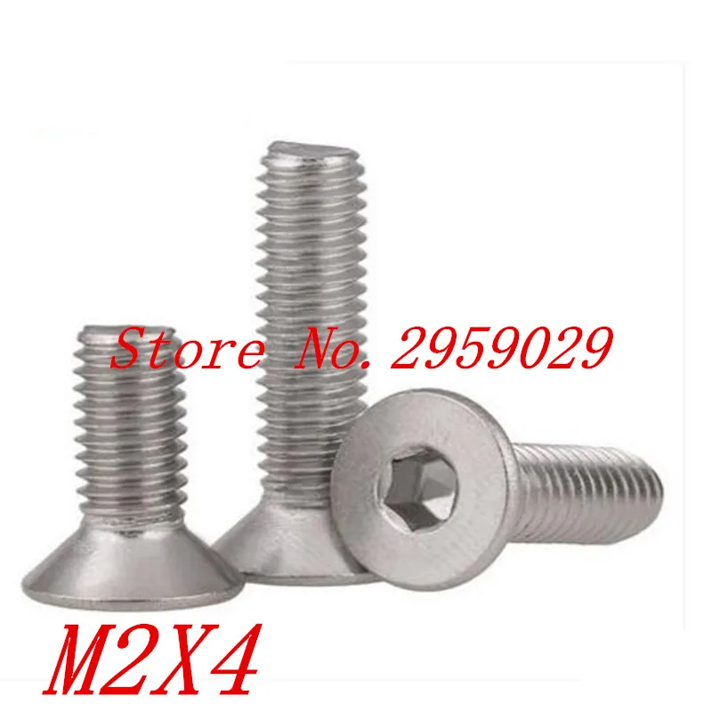 1000pcs DIN7991 M2*4 Stainless steel 304 hex socket countersunk head machine screw
1000pcs DIN7991 M2*4 Stainless steel 304 hex socket countersunk head machine screw