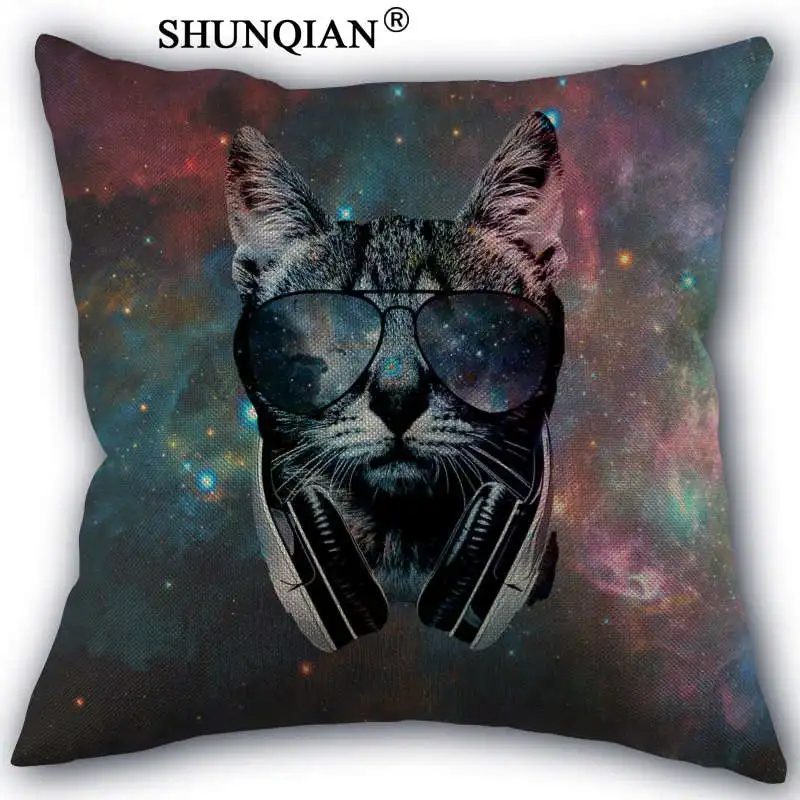 WJY417 Galaxy cat, glasses cat pillowcase Custom One Side 45x45cm Pillow Cases Cotton Linen Pillow Case Custom Pillowcase
WJY417 Galaxy cat, glasses cat pillowcase Custom One Side 45x45cm Pillow Cases Cotton Linen Pillow Case Custom Pillowcase