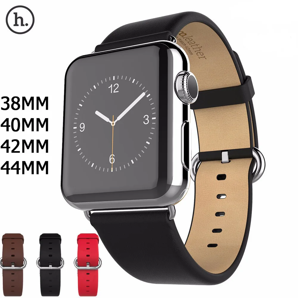 HOCO Новый ремешок из натуральной кожи для Apple Watch 5 4 2 1 первый слой кожаный