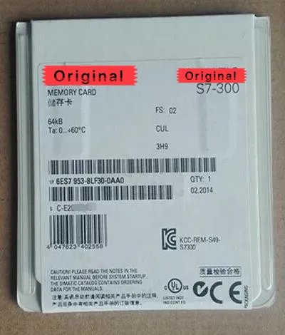 6ES7953-8LF30-0AA0 6ES7953-8LF30-0AA0 SIMATIC S7, CARTÃO DE MEMÓRIA MICRO PARA S7-300/C7/ET 200, 3.3 V NFLASH, 64 KB, NOVO NA CA
6ES7953-8LF30-0AA0 6ES7953-8LF30-0AA0 SIMATIC S7, CARTÃO DE MEMÓRIA MICRO PARA S7-300/C7/ET 200, 3.3 V NFLASH, 64 KB, NOVO NA CA