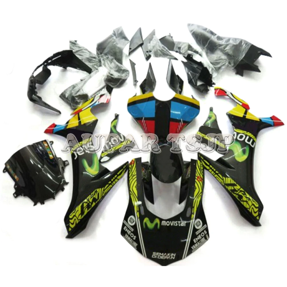 Movistar Black Yellow Colorful Hull For Yamaha YZF1000 R1 2015 2016 2017 2018 2019 Complete Fairings Sportbike Full Bodywork Kit
Movistar Black Yellow Colorful Hull For Yamaha YZF1000 R1 2015 2016 2017 2018 2019 Complete Fairings Sportbike Full Bodywork Kit