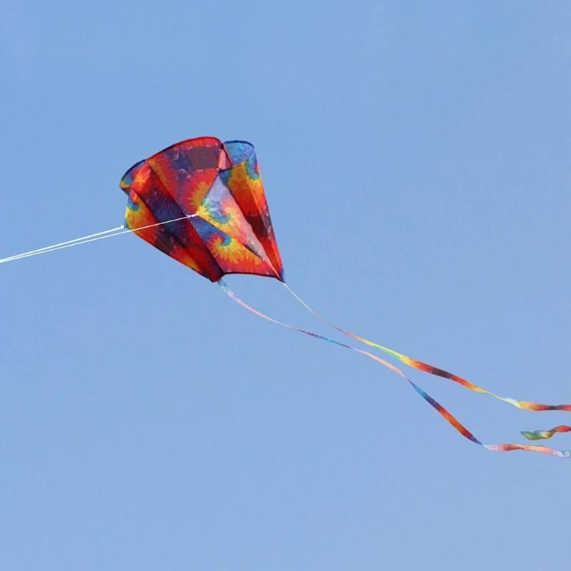 Воздушный змей Радужный воздушный с хвостами мягкие летающие игрушки линия 30 м |