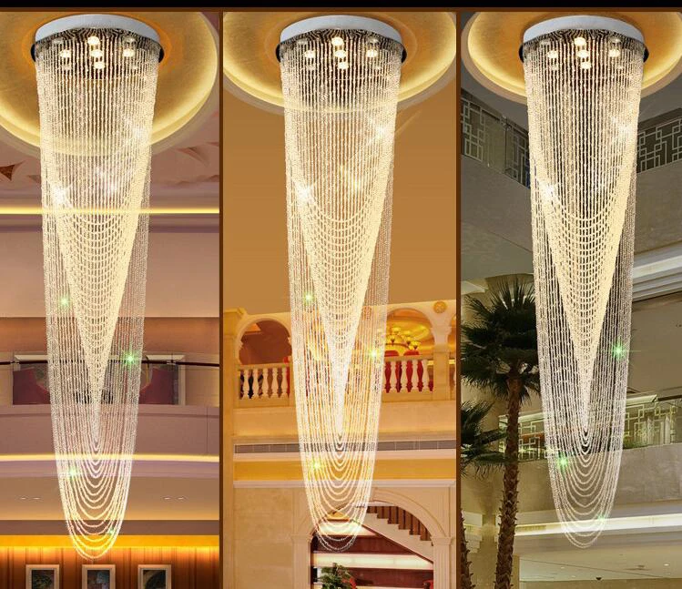 LED Modern Creative Ceiling Light Luxury K9 Crystal For Stairs Restaurant Living Room Home Lighting Engineering Light
LED Modern Creative Ceiling Light Luxury K9 Crystal For Stairs Restaurant Living Room Home Lighting Engineering Light