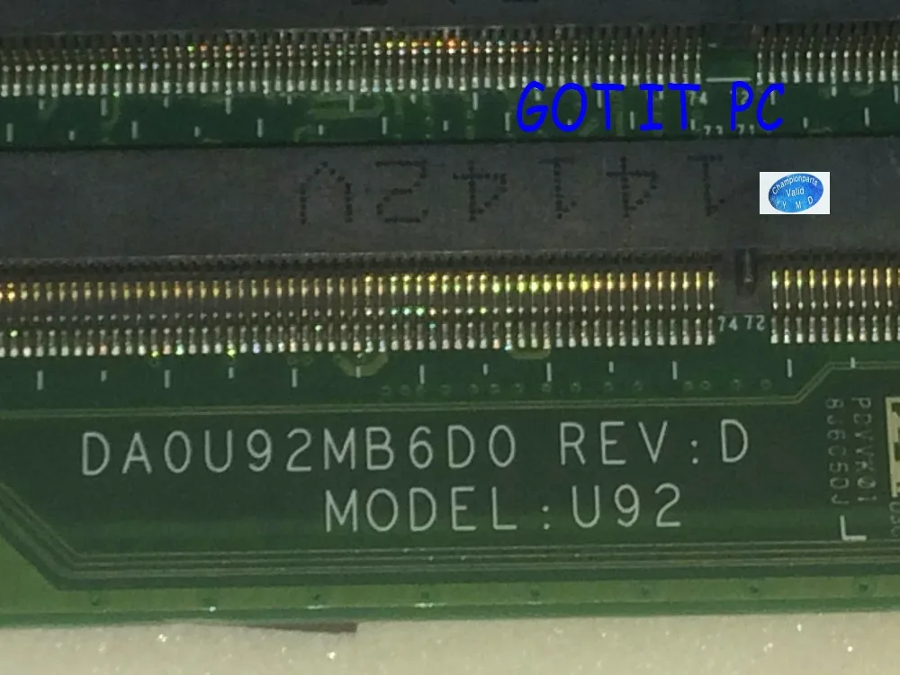 STOCK DA0U92MB6D0 REV : D Laptop Motherboard For HP Pavilion 15-N MAINBOARD ONBOARD A8 / A10 CPU TESTED OK
STOCK DA0U92MB6D0 REV : D Laptop Motherboard For HP Pavilion 15-N MAINBOARD ONBOARD A8 / A10 CPU TESTED OK