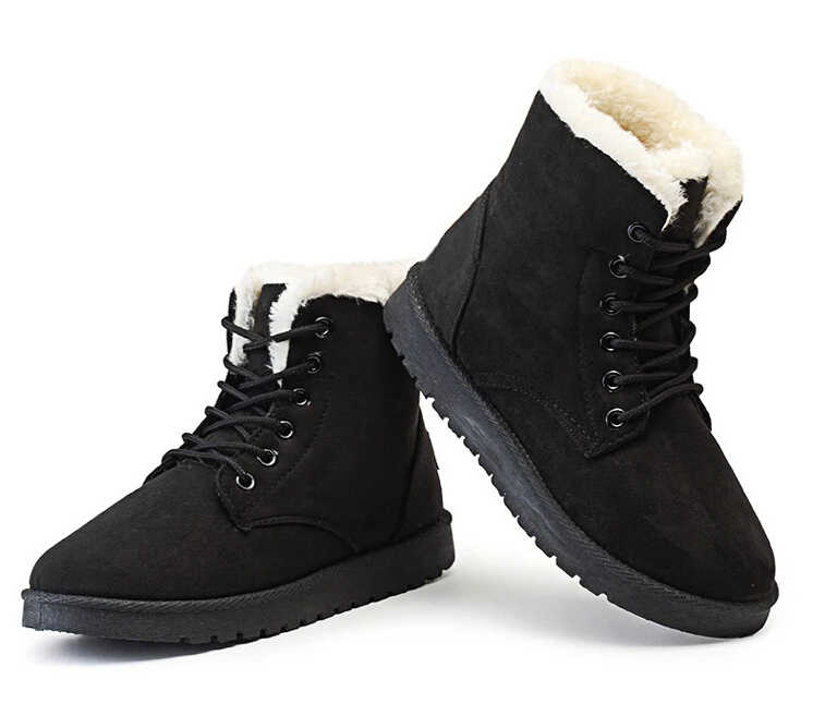 Classic Women Winter Boots Suede Snow Boots Female Warm Fur Plush Insole High Quality Botas Mujer Lace-Up women boot ST316
Classic Women Winter Boots Suede Snow Boots Female Warm Fur Plush Insole High Quality Botas Mujer Lace-Up women boot ST316