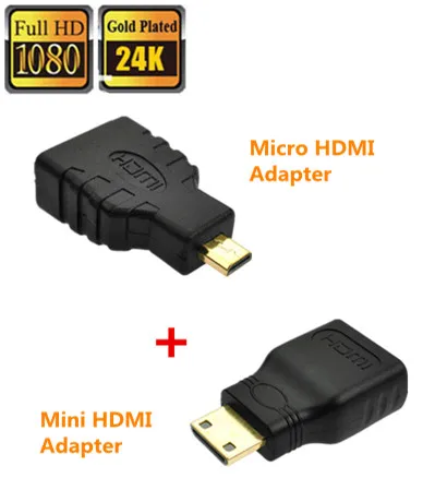 2 шт. 1080 P мини/Micro HDMI Тип C/D мужчина к типа Женский Расширение Разъем Адаптера