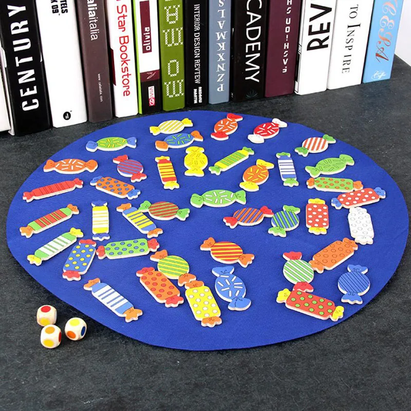 Wooden Children Puzzle Training Toy Board Game Chess Memory Matching Game Looking For Candy Shape Parent-child Interaction Gift
Wooden Children Puzzle Training Toy Board Game Chess Memory Matching Game Looking For Candy Shape Parent-child Interaction Gift
