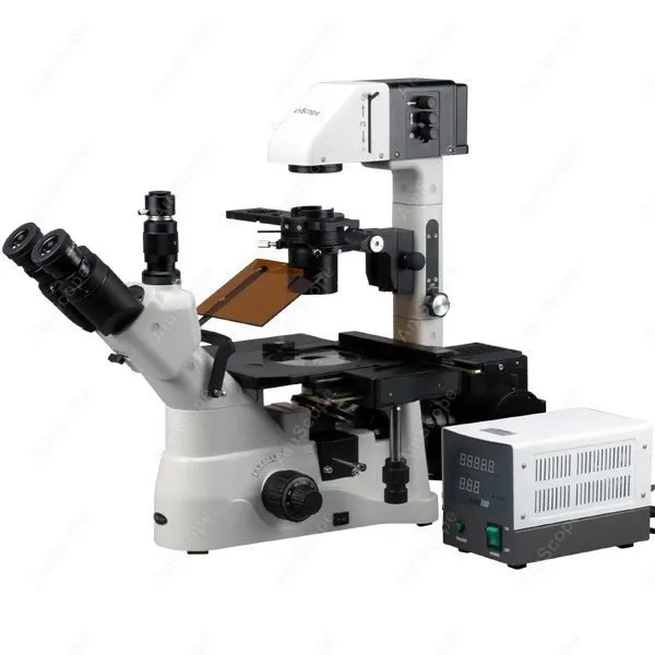 EPI флуоресценция AmScope поставки 40X 1200X фазовый контраст Инвертированный микроскоп
