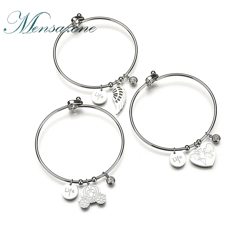 Браслет талисман из нержавеющей стали для женщин и влюбленных|love bangle|bangle brandbracelet