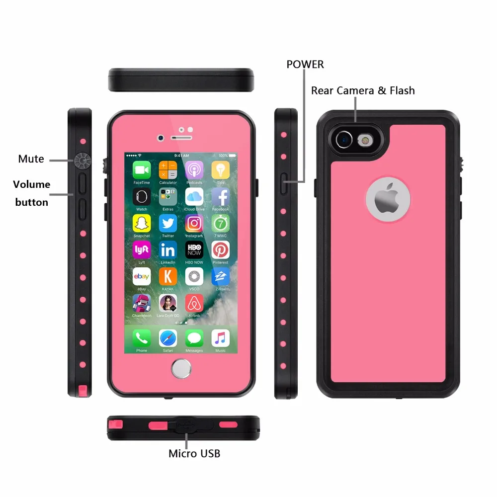 New Coming Redpepper Waterproof and Shockproof Cases For iPhone7/8 4.7 inch apply to Swim Surfing Under Water Sports Top Quality
New Coming Redpepper Waterproof and Shockproof Cases For iPhone7/8 4.7 inch apply to Swim Surfing Under Water Sports Top Quality