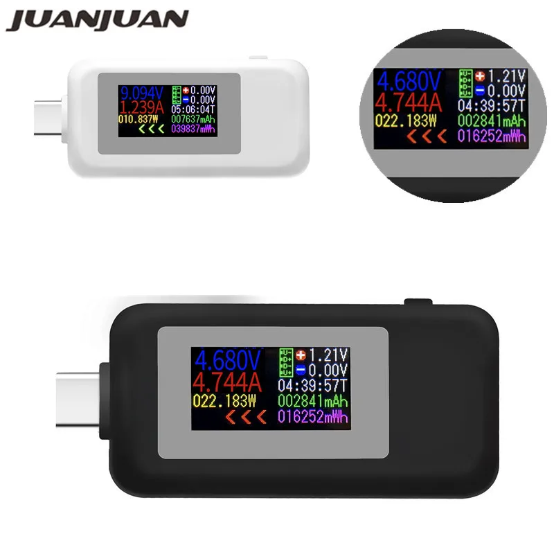 Type-C Color Display USB Tester 0-5A Current 4-30V Voltage USB Charger Tester Power Meter Mobile Battery Detector 40%off
Type-C Color Display USB Tester 0-5A Current 4-30V Voltage USB Charger Tester Power Meter Mobile Battery Detector 40%off