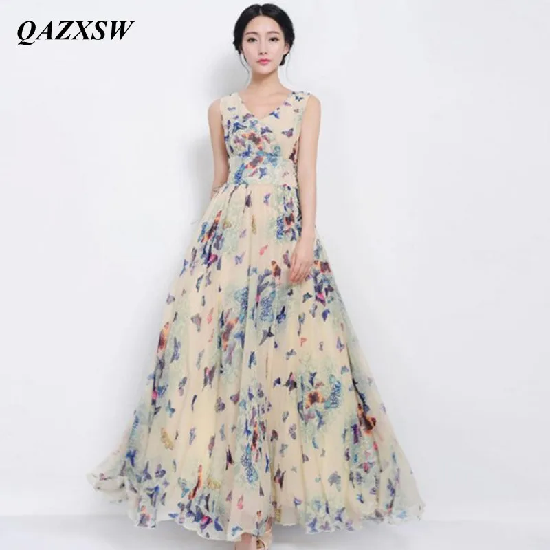 QAZXSW 2018 Spring Summer Plus Size Dresses For Women Chiffon Long Dress Butterfly Printing Women Party Dresses Vestidos YX0093
QAZXSW 2018 Spring Summer Plus Size Dresses For Women Chiffon Long Dress Butterfly Printing Women Party Dresses Vestidos YX0093