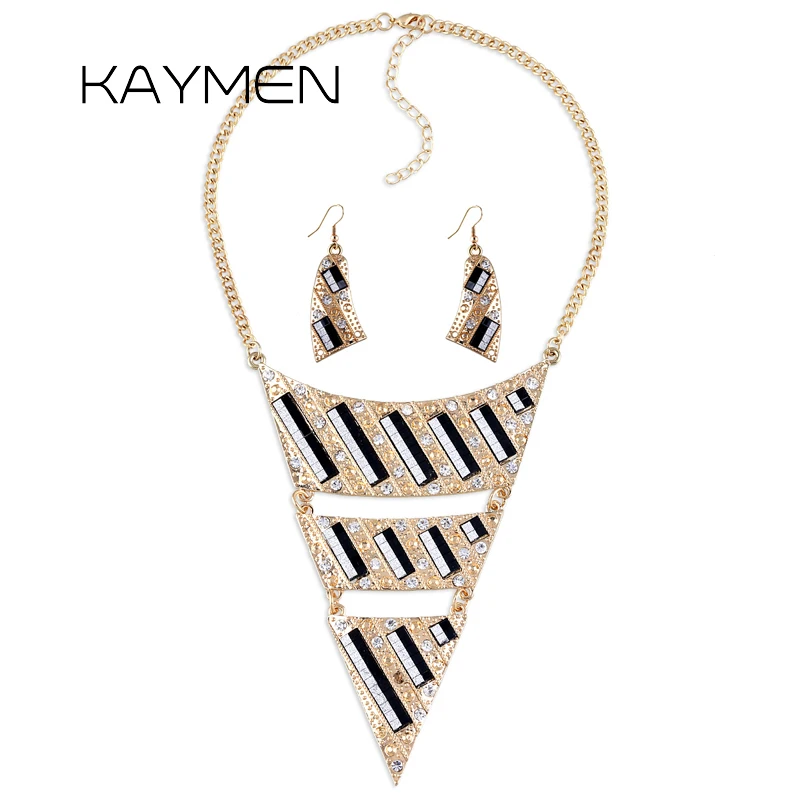 KAYMEN New Design Especial Triangle Shape Exaggerated Pendant Necklace Wedding Party Fashion Women's Necklace 5 Colors Maxi
KAYMEN New Design Especial Triangle Shape Exaggerated Pendant Necklace Wedding Party Fashion Women's Necklace 5 Colors Maxi