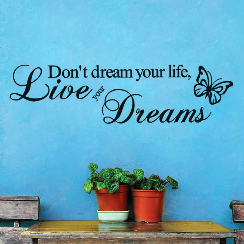 Live Dream Wall Stickers Kids Living Room Decoration Butterfly Wall Decor Vinyl Home Art Decals Sticker
Live Dream Wall Stickers Kids Living Room Decoration Butterfly Wall Decor Vinyl Home Art Decals Sticker